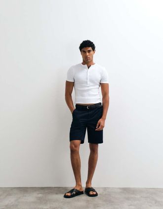 GANT Pantaloncini chino blu medio