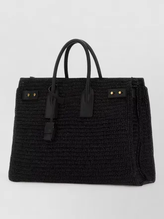 Saint Laurent raffia sac de jour medium tote bag