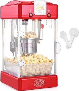 OEM M&aacute;quina Para Hacer Palomitas De Ma&iacute;z De Sobremesa, 300 W, 2,5 Oz, 4 Cuartos De Gal&oacute;n Por Lote, Con Puerta De Polipropileno, Incluye 2 Palas Y Bandeja,