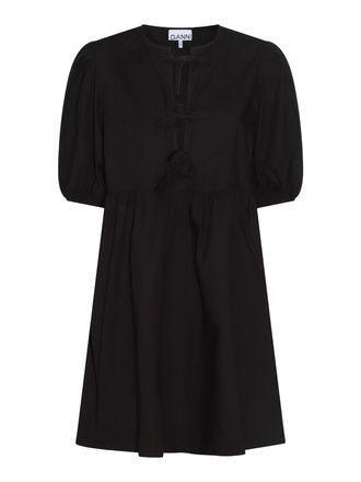 Ganni Black Cotton Dress