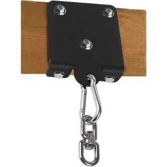 OEM Gancho Giratorio De 360&deg; Para Colgar Sacos De Boxeo Y Hamacas, Acero Negro Resistente Para Vigas De Madera, Muay Thai Y Yoga A&eacute;reo