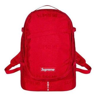 SUPREME Backpack Red White SUP-SS19-032