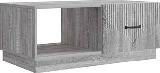 vidaXL Mesa De Caf&eacute; Gris Sonoma 90 X 50 X 37 Cm Madera De Ingenier&iacute;a Vidaxl
