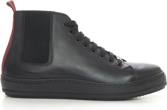 Marechiaro 1962 Sirio High-top sneaker - Heren - Veterlaarzen - Zwart - 42 1/2 EU - Leer - Schoenen
