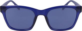 Converse 53mm Rectangular Sunglasses in Crystal Midnight Navy at Nordstrom Rack