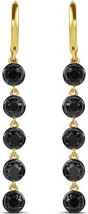 SHYMI Victorian Style Round Drop Earrings in Gold/black at Nordstrom