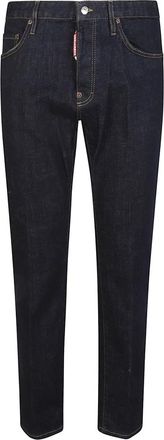 Dsquared2 642 Jeans - Heren - Slim Fit Jeans - Blauw - XS - Leer - Jeans