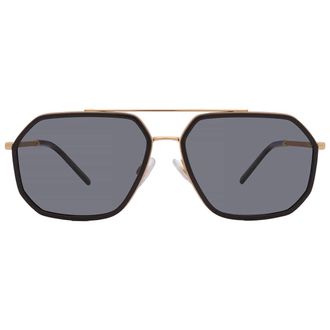 Dolce & Gabbana Polarized Grey Navigator Mens Sunglasses DG2285 02/81 60