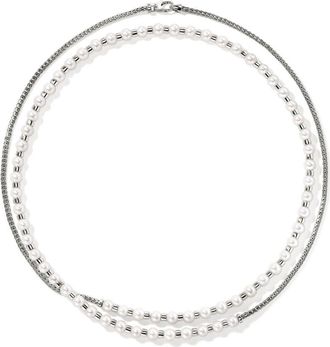 John Hardy JH Essential pearl necklace - women - Freshwater Pearl/Sterling Silver - 90