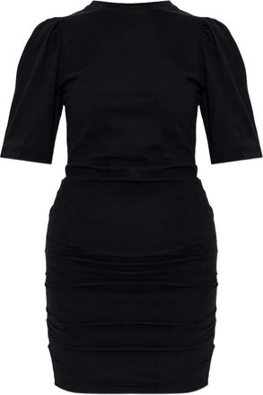 Isabel Marant Abito corto Mylda con maniche a palloncino - Nero