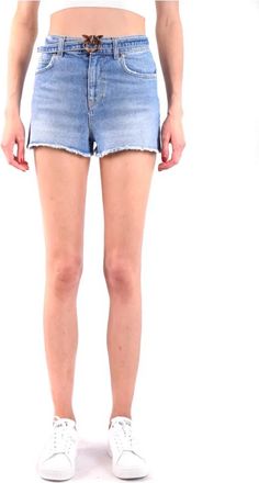 Pinko Gina 3 Shorts - Dames - Denim shorts - Blauw - W28 - Katoen - Korte Broeken