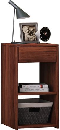 ebuy24 Ebuy24 - Mueble De Noche Vcm Mesita De Noche Mesita De Noche Dimensiones Aprox. Al. 65 X An. 35 X P. 35 Cm - Sledo Maxi (nuez De N&uacute;cleo)