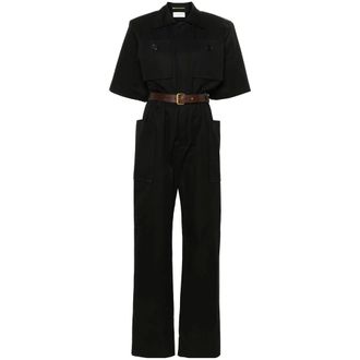 Saint Laurent Cotton Twill Jumpsuit