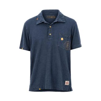 Bob Bob, Polo Shirts, male, Blue, Size: 2XL Short Sleeve Polo