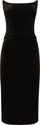 Dolce & Gabbana strapless dress - women - Polyester/Spandex/Elastane/Silk/Spandex/Elastane - 42 - Black