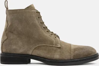 AllSaints Mens Cow Suede Drago Suede Lace Up Boots, Size: 11