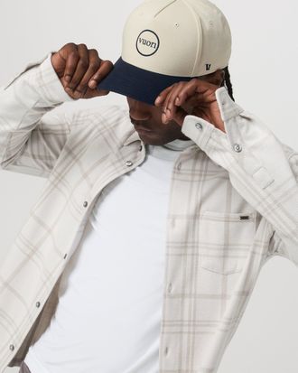 Vuori Clothing Seaview Plaid Button Down Shirt | Dove | Medium