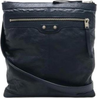 Balenciaga Pre-owned Cross Body Bags, female, Blue, Size: ONE SIZE Pre-owned Vintage Cross Body Bag
