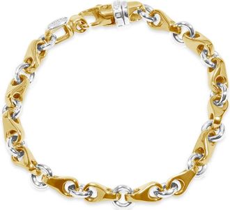 Pompeii3 Mens Designer Seed & Rolo Link 14k Gold (37gram) or Platinum (59gram) 7mm Bracelet 8.5