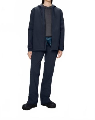 Rains Suva Long Rain Jacket In Navy