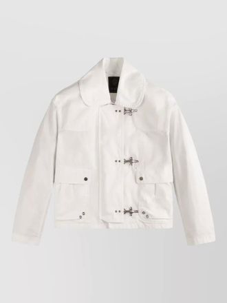 Fay jacket straight cut collared neck front pockets