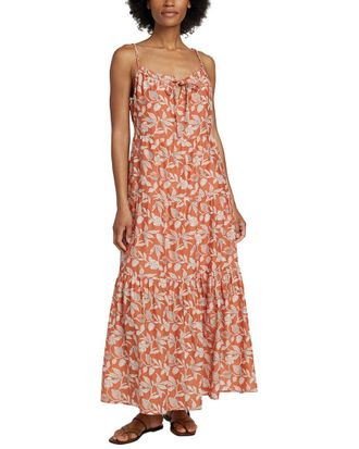 Faherty Silk-Blend Sun Chaser Maxi Dress