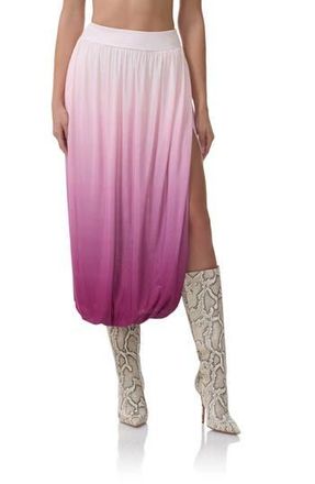 AFRM Kyomi Ombr&eacute; Bubble Skirt in Mauve Ombre at Nordstrom Rack, Size X-Large