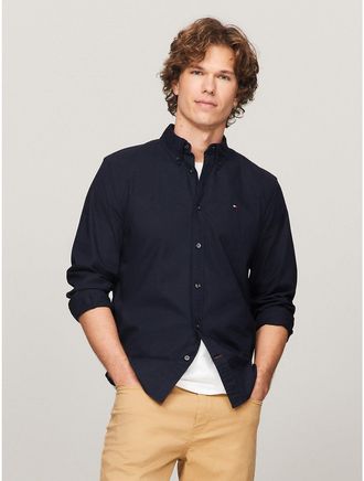 Tommy Hilfiger Mens Regular Fit Stretch Oxford Shirt