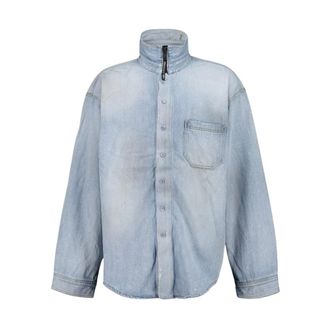 Balenciaga Hombre, Camisas, Azul, Talla: M