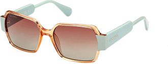 Max & Co. MO0051 74F Womens Sunglasses Orange Size 54