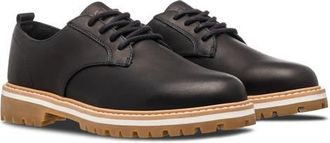 Clae Logan Lugged Plain Toe Derby in Antique Black Leather at Nordstrom, Size 10.5