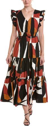 Jones New York Ruffle Sleeve Double Elastic Waist