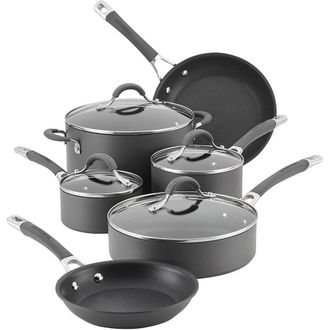 Circulon Circulon Radiance Hard Anodized Nonstick 10-Piece Cookware Set - Gray
