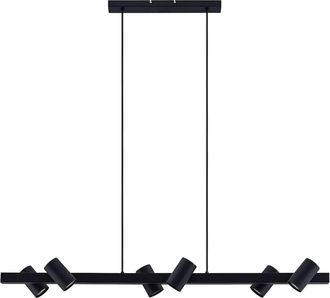 Lindby L&aacute;mpara Colgante savoli En Negro De Metal - Lindby