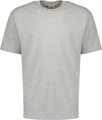 Saint Laurent T-Shirts, male, Gray, Size: L Cassandre Oversize T-Shirt