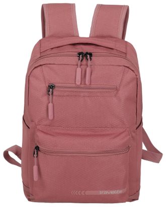 Travelite Freizeitrucksack TRAVELITE KICK OFF Rucksack M, Damen, Gr. B/H/T: 31cm x 40cm x 14cm, rosa (ros&eacute;), Polyester, unifarben, Basic, Rucks&auml;cke Freizeitruck