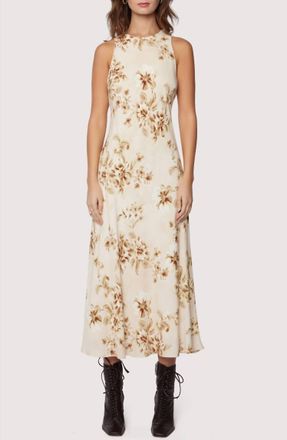 Lost + Wander Dream Of Iris Midi Dress In Cream- Floral