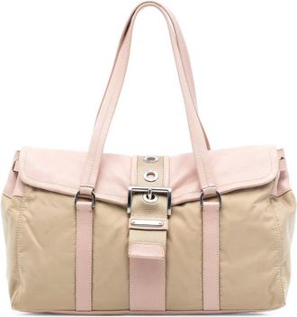 Prada Pre-owned Prada Vitello Trimmed Tessuto Shoulder Bag 9SXKTKI3L6RYC67W