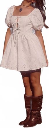 Le Lis Blanc Deux Lexington Eyelet Dress In White