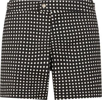 Tom Ford MICRO DOT POPLIN SHORTS Size: 52, colour: BLACK