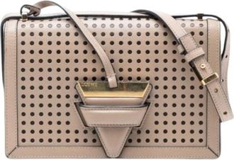 Loewe Pre-owned Cross Body Bags, female, Beige, Size: ONE SIZE Pre-owned The Barcelona Crossbody Bag