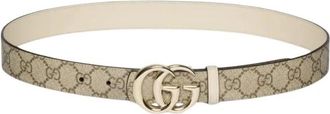 Gucci Reversible GG Marmont Belt - Dames - Riemen - Beige - 80 CM - Leer - Accessoires