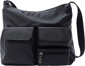 Gherardini Medium Leather Accent Multi-Pocket Satchel