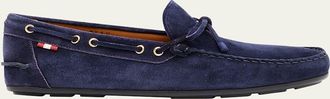 Bally Mens Clarkson Suede Driver Shoes