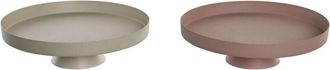 DKD Home Decor Centrotavola DKD Home Decor Beige Rosa Ferro 31 x 31 x 9 cm (2 Unit&agrave;)