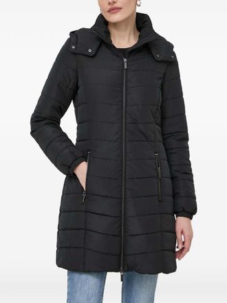 A|X Armani Exchange hooded zipped quilted puffer jacket - Black