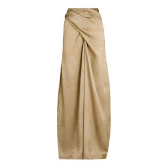 Cortana Ocaso High-waist Wrap Broeken - Dames - Broeken - Beige - Maat: 2XS Zijde