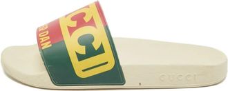 Gucci Sandali slides Dapper Dan con logo - Toni neutri