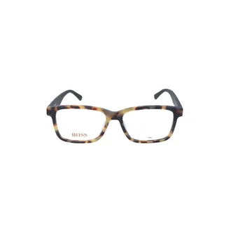 HUGO BOSS Hugo, Glasses, male, Brown, Size: ONE SIZE Acetate Full Rim Square Eyeglasses
