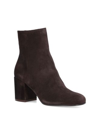 Gianvito Rossi Womens Boots Brown Upper: Suede Leather